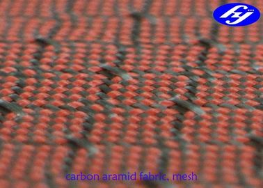 Ingrani il tessuto del Kevlar del carbonio del modello/il prodotto intessuto ibrido della fibra filamento del jacquard
