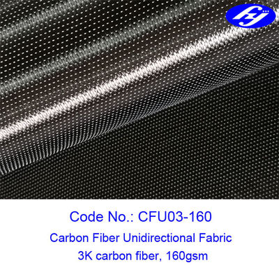 Tessuto unidirezionale della fibra del carbonio della fodera 160gsm del surf